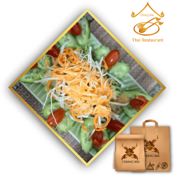 Gemischte Salat mit Thai-Salatsoße in Schwäbis Gmünd